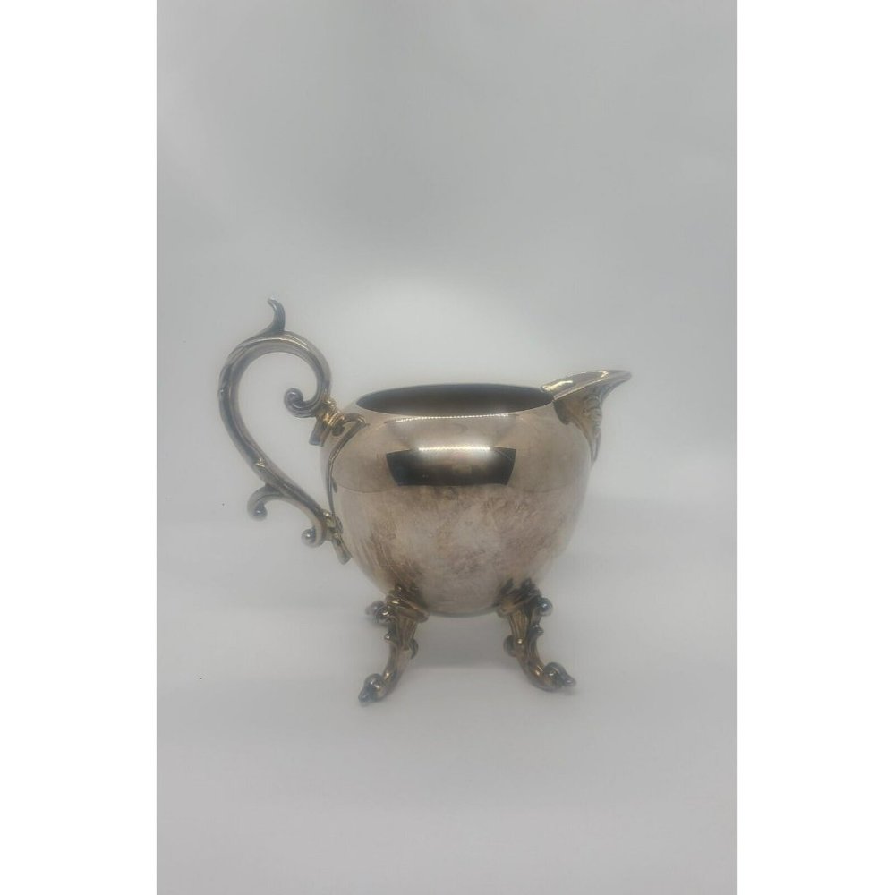 Vintage Birmingham Silver Company Footed Creamer